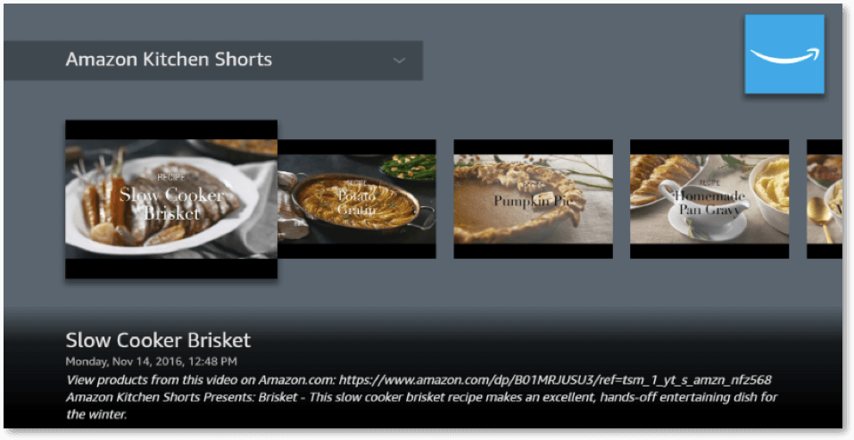 amazon kitchen video creator